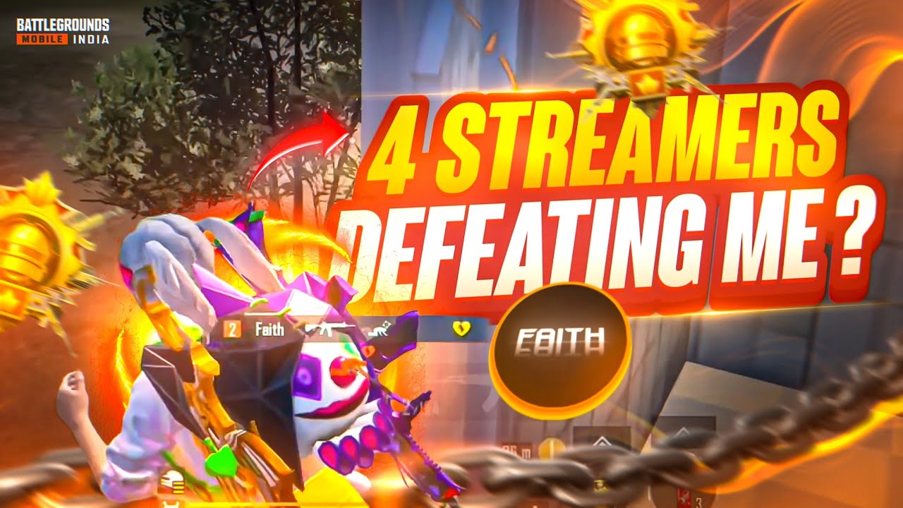 🔱 [4+ Pro Youtubers Vs Faith And Youtuber Wants Revange Against Faith PlayzZz BGMI/PUBG MOBILE