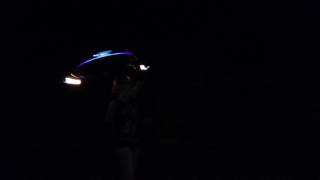 Backyard burn with Reflective Fire Hoop