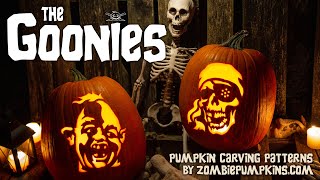 Goonies Pumpkin Patterns by ZombiePumpkins.com Guide