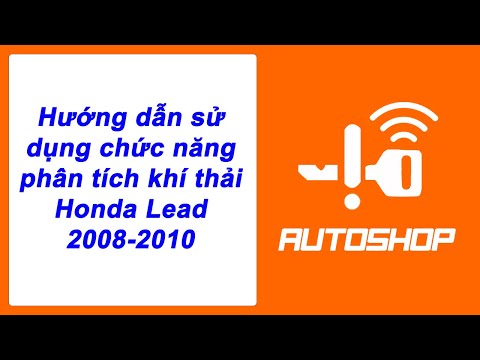 Video 276: Hướng dẫn sử dụng chức năng phân tích khí thải xe Honda Lead 2008- 2010