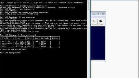 SPPU DBMS Lab Assignment 2 Part 1 by Prof. Nisha Auti