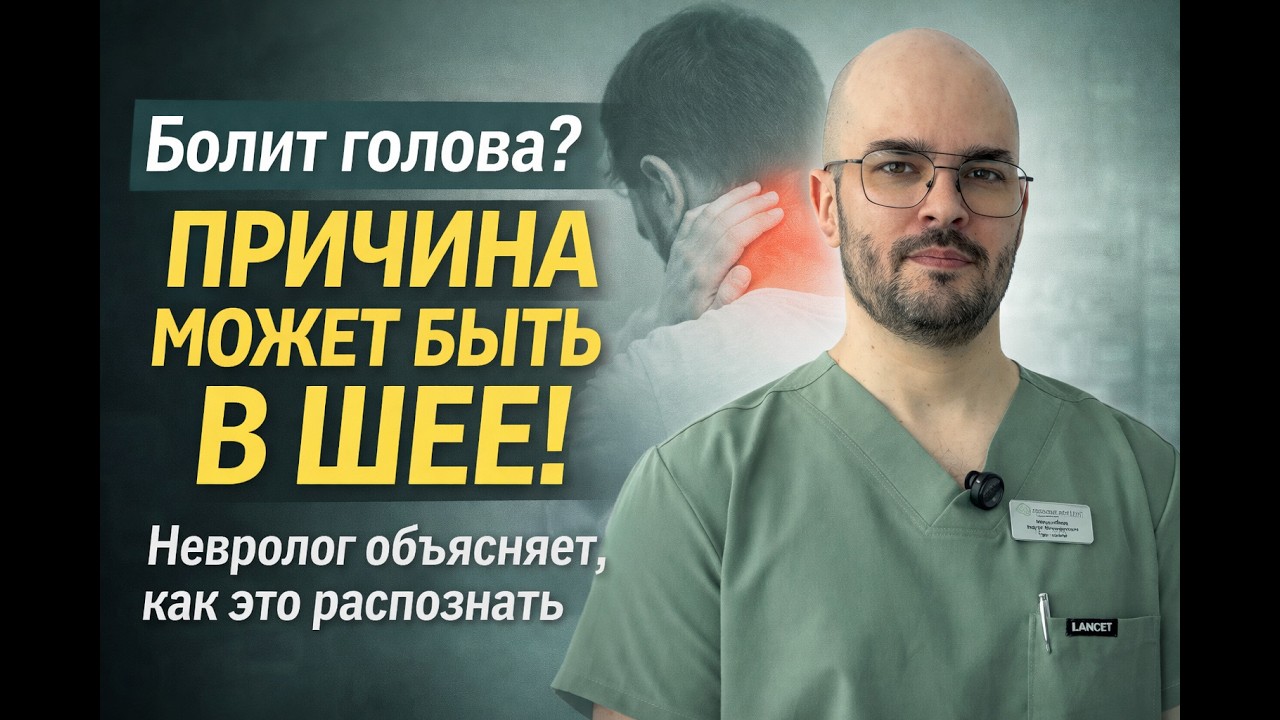 Головная боль от шеи. Цервикогенная головная боль.
