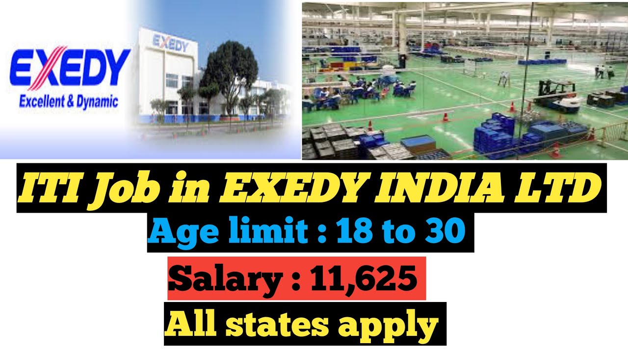 ITI Job in EXEDY INDIA LTD Greater Noida ITI campus placement ITI