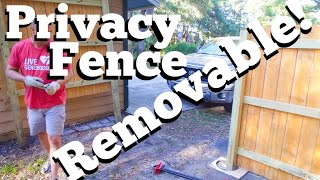 Information Removable Privacy Fence Panels Update