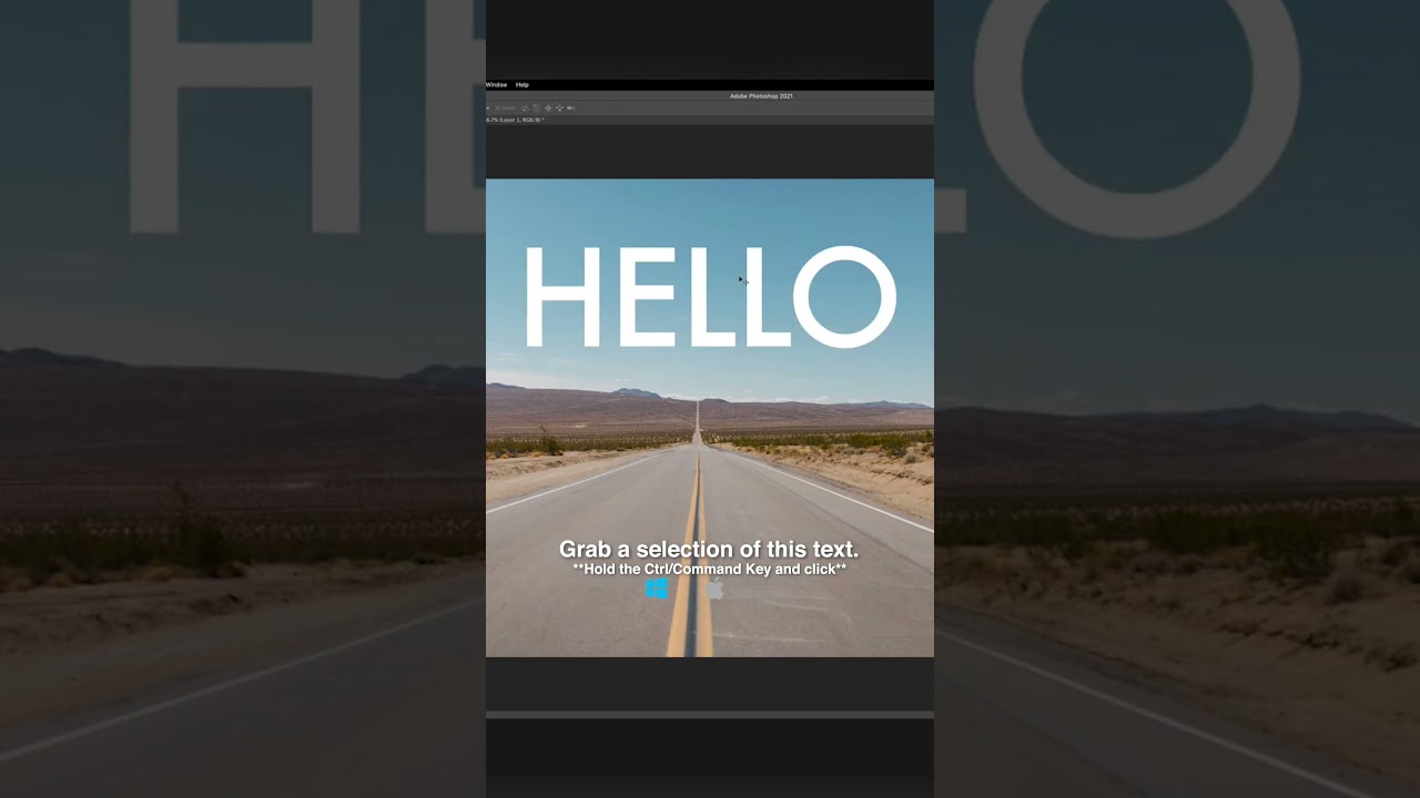 How to place Text Objects in Perspective with the Vanishing Point Filter in Adobe Photoshop