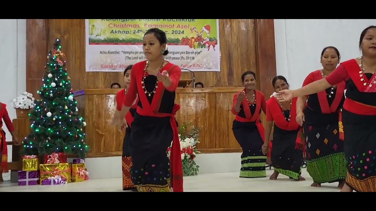 Kolongpur Baptist Kachikruk Women Deppartment performing Amri Mikir Traditional dance