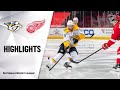 Predators @ Red Wings 4/8/21 | NHL Highlights