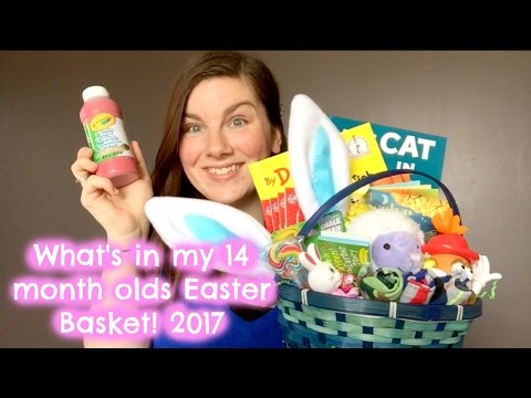 What's in my 14 month olds Easter basket! Easter 2017