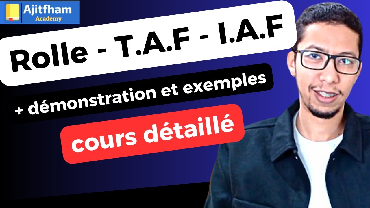 théorème de Rolle et théorème des accroissements finis