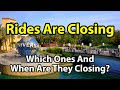 Rides Closing at Universal Studios Orlando...What's Closing?