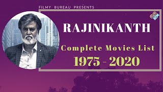 Rajinikanth | Complete Movies List | 1975-2020