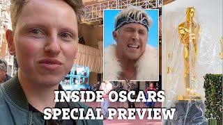 Oscars behind the scenes as Ryan Gosling prepares for epic I'm Just Ken Barbie performance live