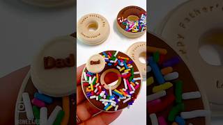 love you a hole lot 🍩🤎 Donut Father’s Day Cookies #howto #fondantcookies #donutcookies