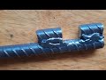 How to make Easy Rebar Bender /simple idea for round bar bending /DIY tool using rebar/Sturdy bender