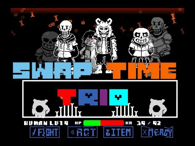 BAD TIME TRIO Normal Mode Completed! Undertale Fangame by MCatR 
