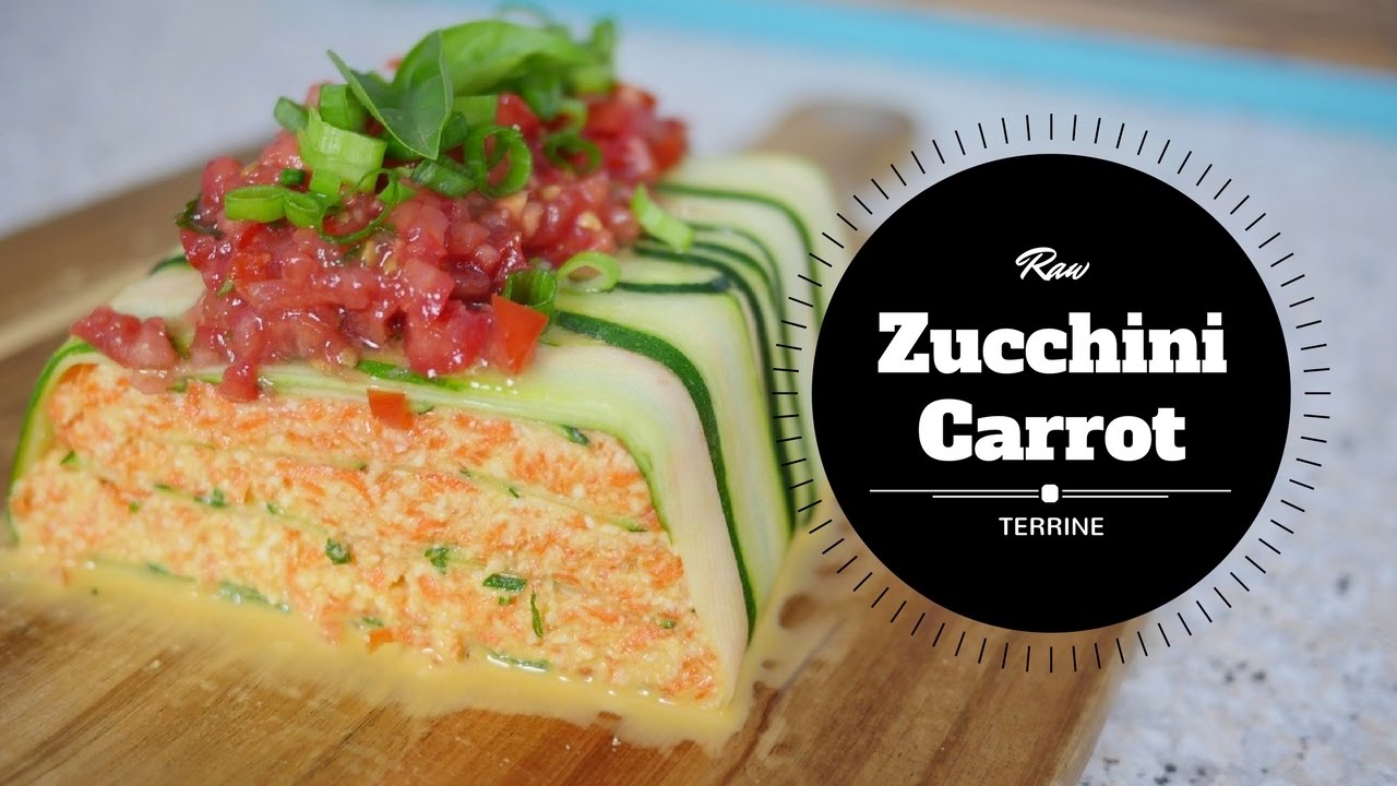 Raw Zucchini &amp; Carrot Terrine with Almond Ricotta - YouTube