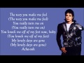 Michael jackson  the way you make me feel lyrics