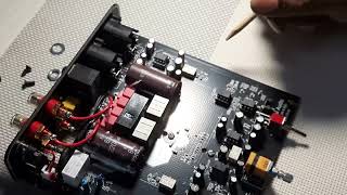 Inside a Fosi Audio ZA3 amplifier
