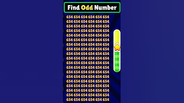 the Odd One Out-Odd Number Challange #Numbere #braintears #number puzzle #number