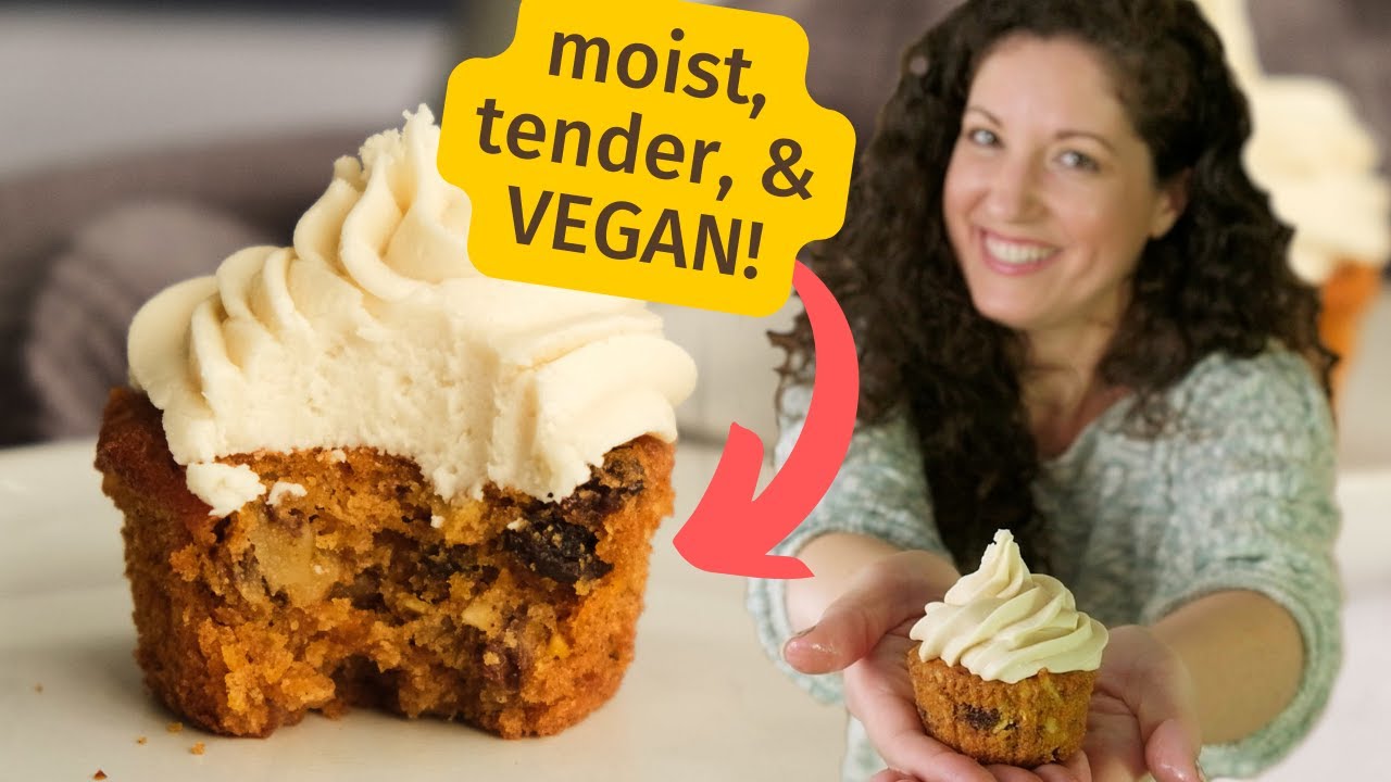 Веганские морковные кексы