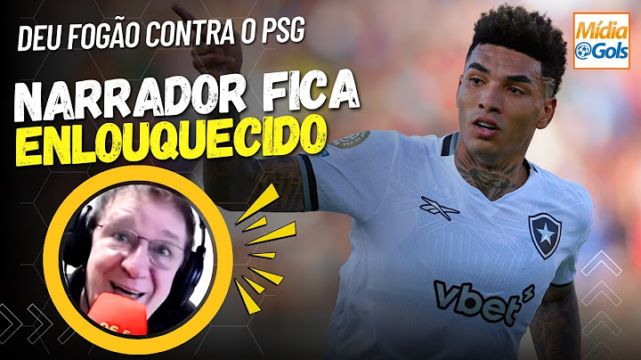 IMPRESSIVE what the NARRATOR DID after BOTAFOGO's goal against PSG
