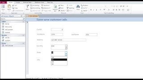 Microsoft Access pt 9 (Cascade Combo Box)
