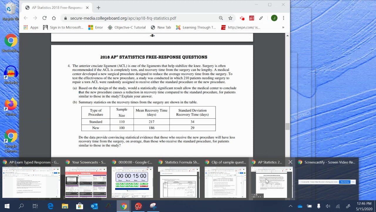 AP FRQ 2018 #4 - YouTube