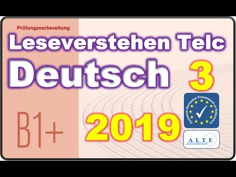 Modelltest (3) B1+ Beruf Leseverstehen Deutsch