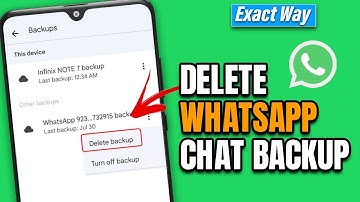 Delete whatsapp chat backup from google drive and phone - Full Guide