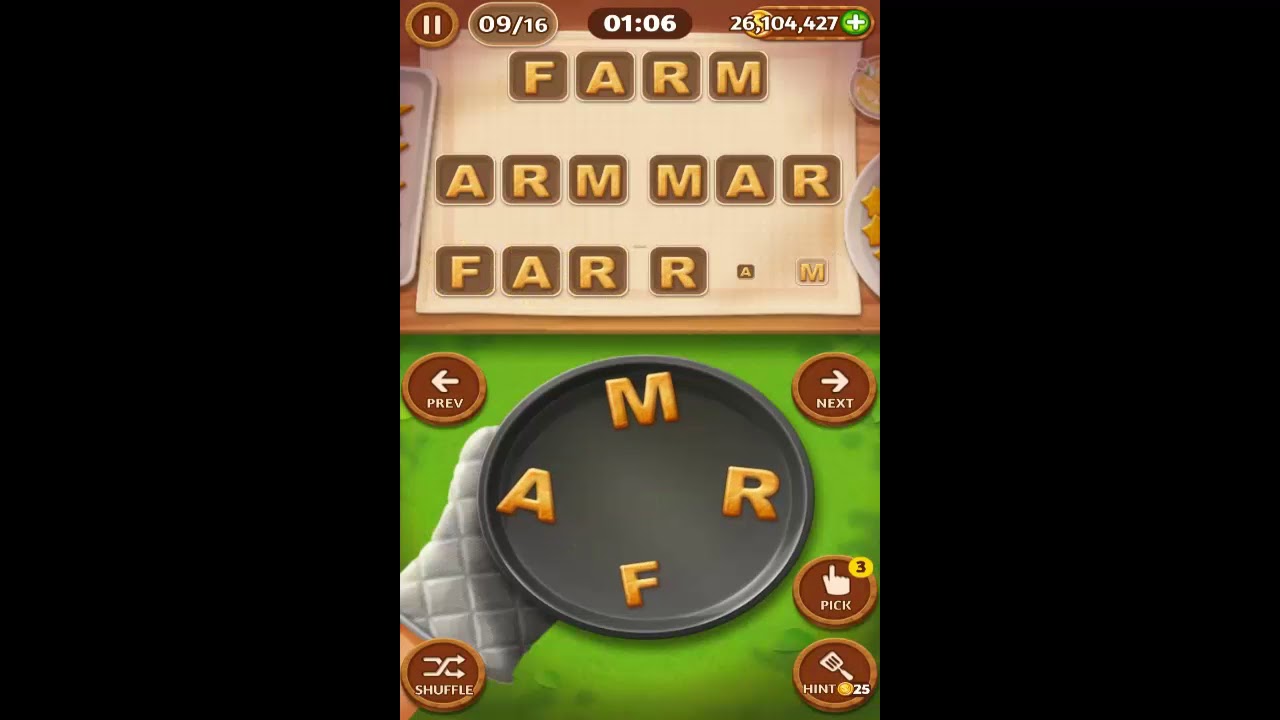 Word Cookies Bake-Off October 7, 2018 Answers