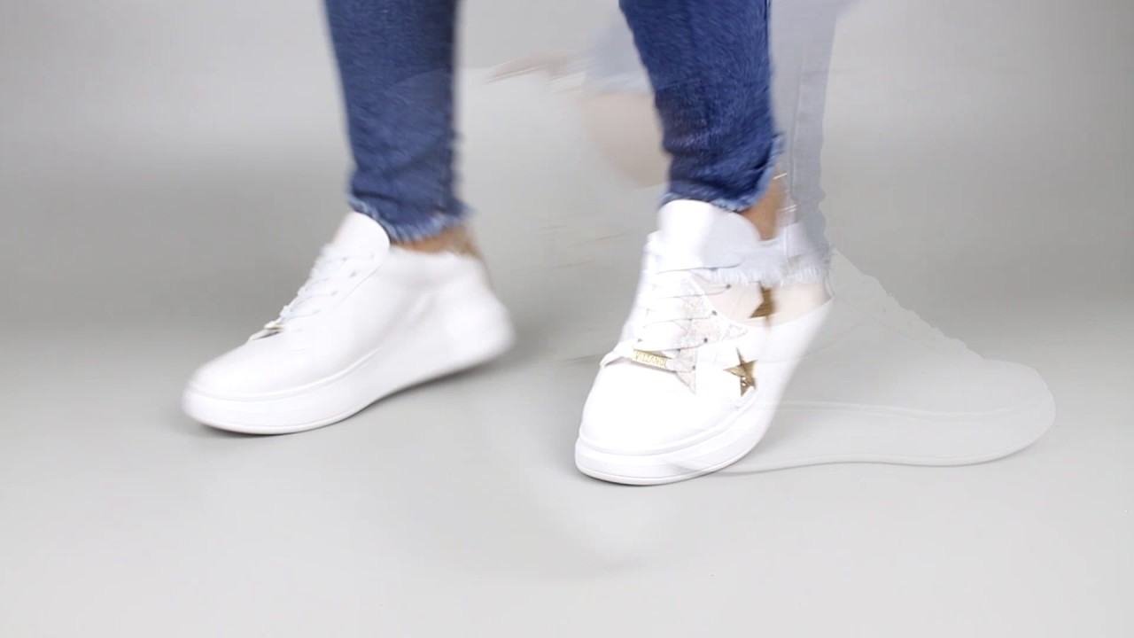 tenis vizzano branco com glitter