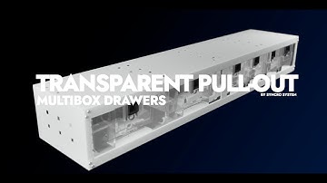 Transparent pull-out Multibox drawers 2025. Syncro System van racking