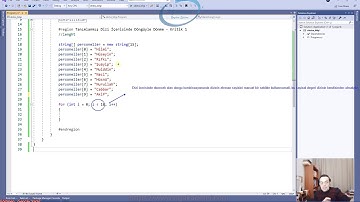 249.1) Dizi İçerisinde Döngüyle Dönme Kritik