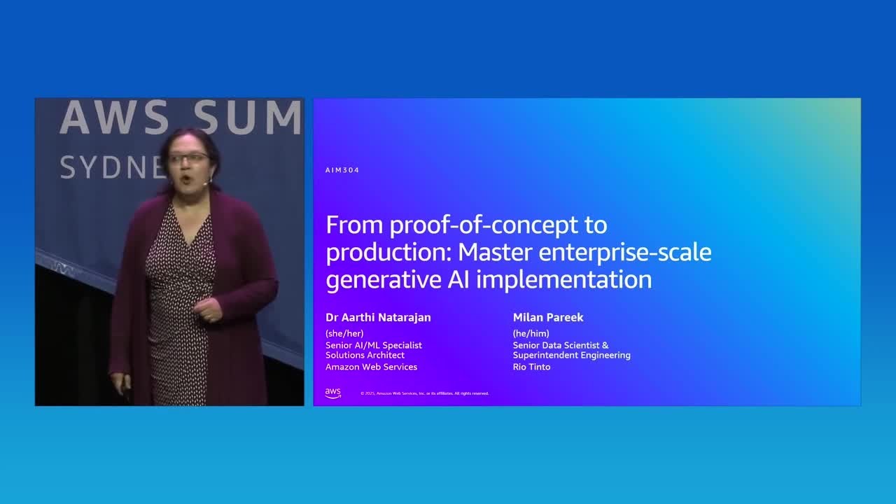 AWS Summit Sydney 2025: Master enterprise-scale generative AI
