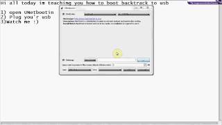 How To Boot BackTrack In Usb