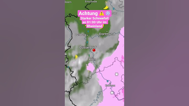 Achtung ⚠️ Starker Schneefall ab 01:00 Uhr im Rheinland❄️