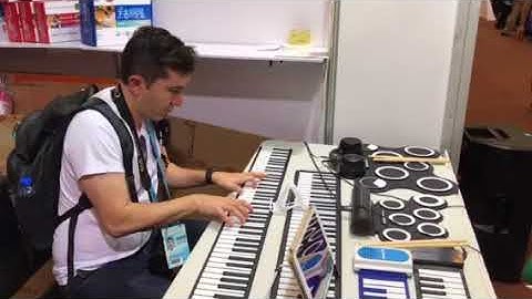 MIDI Music Instrument Soft Silicone 88 Keys Flexible Hand Roll Up Piano Keyboard