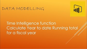 Year To Date Running Total by Fiscal Year PowerBI using DatesYTD DAX