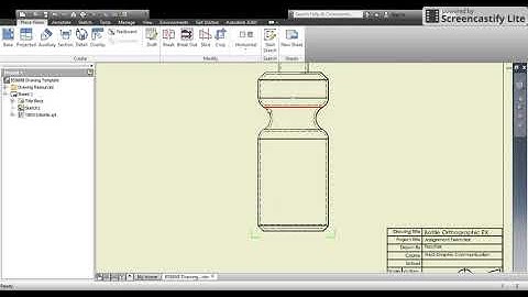 Basic Orthographic Projection In Inventor 2016