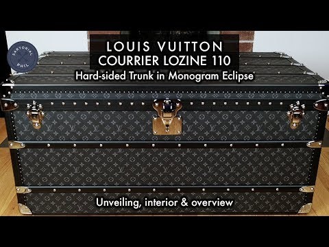 Louis Vuitton GRAND REVEAL: Courrier Lozine 110 Malle Trunk in Monogram  Eclipse 