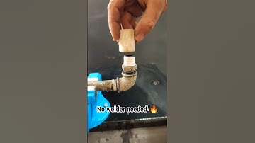 Smart DIY Trick: Threading inside plastic pipe fittings! 🔧💡