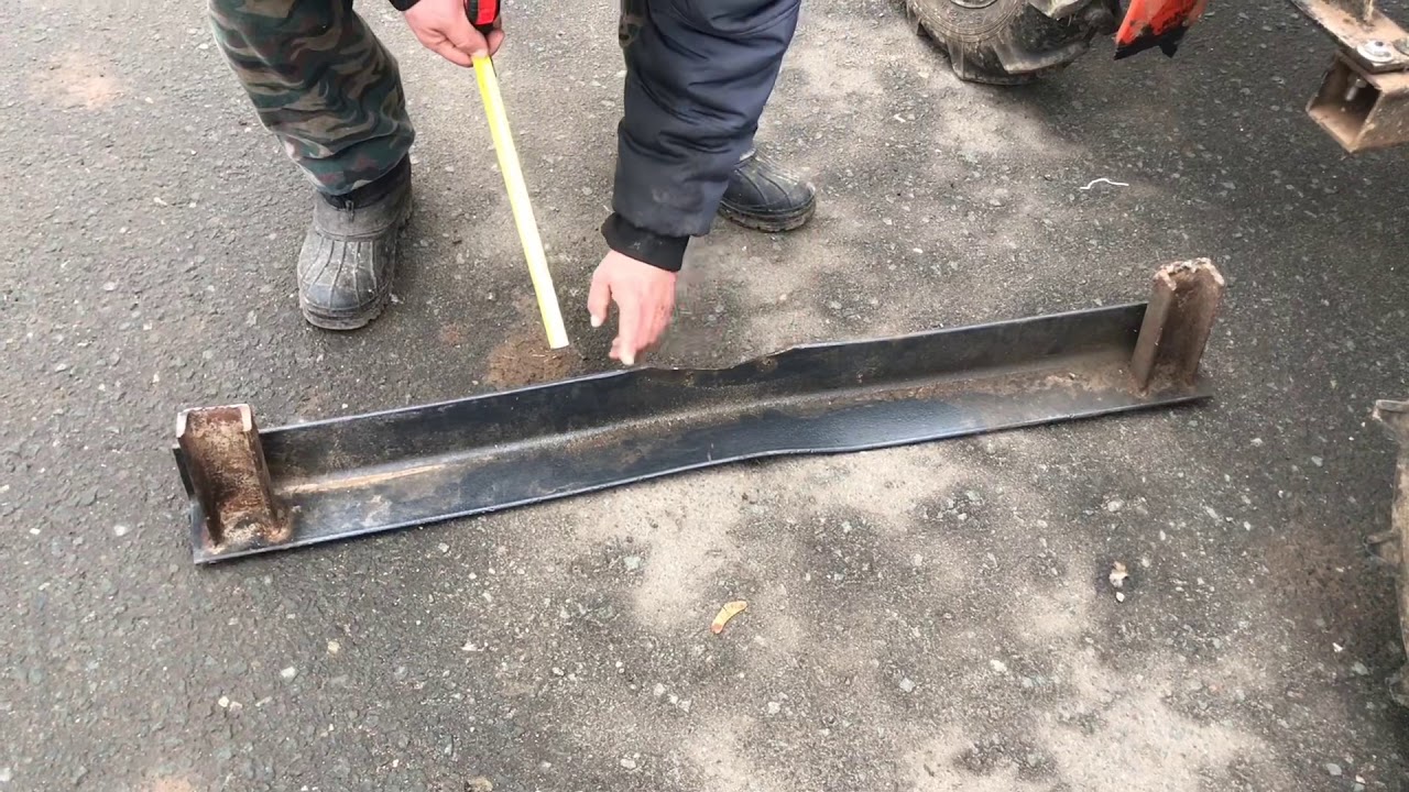 Крепление установки КУН на минитрактор «Уралец-220»