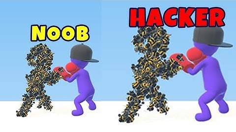 NOOB VS PRO VS HACKER IN Hive Runner 3D : levels 1 to 7