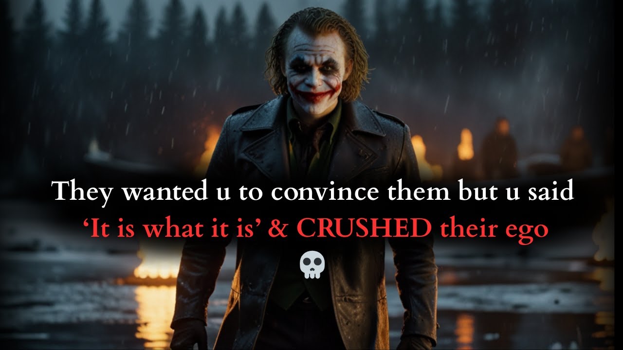 Они думали, ты их убедишь, но ты сказал: «Что есть, то есть» и ушёл 😈 — Речь Джокера