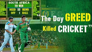 When greed reigned supreme / 1992 World Cup Semifinal / South Africa vs England  Cricket