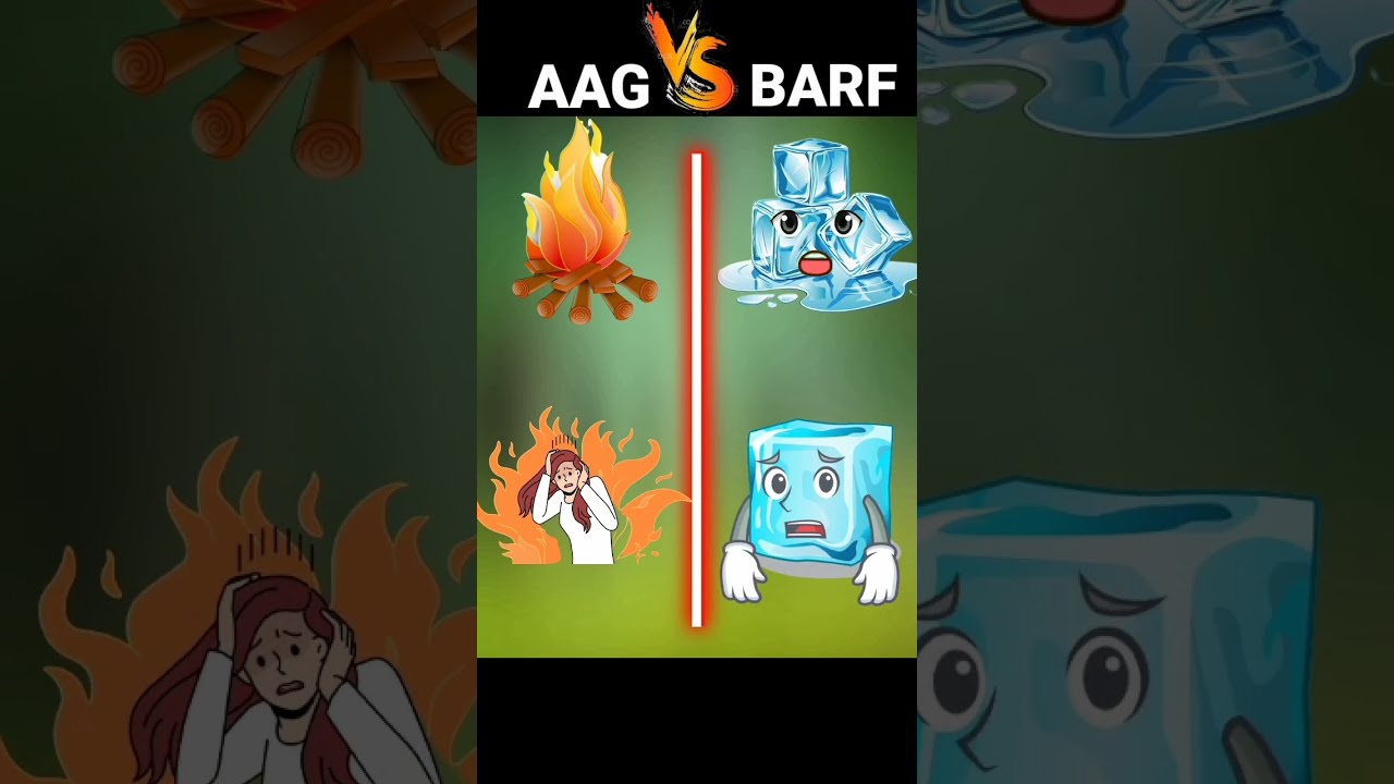 Aag V S Barf Fire Ice Shorts Ytshorts