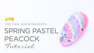 Spring Pastel Peacock Nail Art - (www.NEIRU.me) Japanese Nail Art Tutorial [HD]