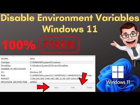 How to Fix Disable Environment Variables in Windows 11 | Environment Variables in Windows 11