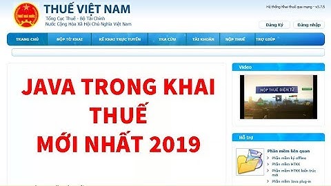 Sửa lỗi không nộp được tờ khai |Cài đặt phần mềm java kê khai thuế