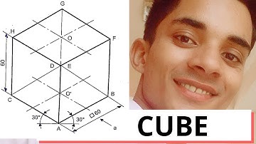 CUBE #theegshow simple solid  ISOMETRIC PROJECTION  CBSE Board 20-2021
